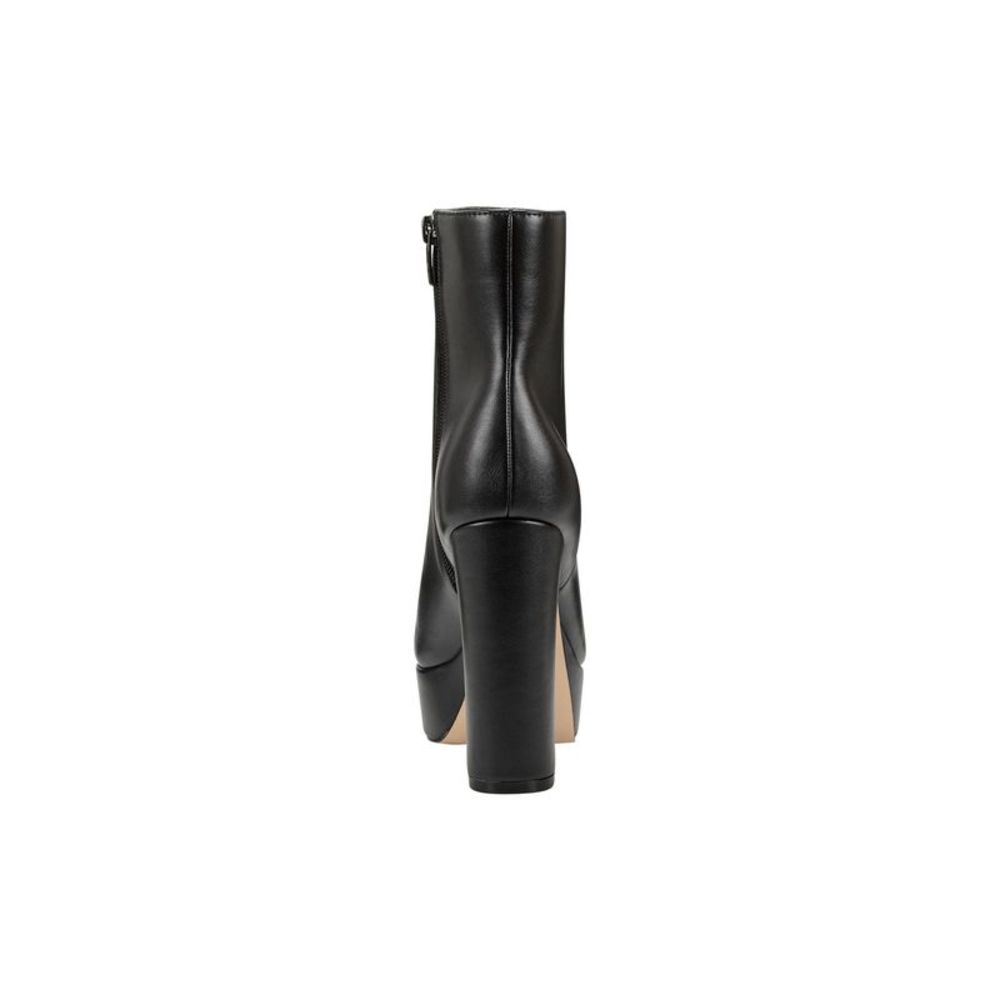 MARC FISHER Womens Black 1-1/2" Platform Rublia Almond Toe Block Heel Boots 7 M - Picture 3 of 4
